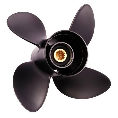 Rareelectrical - New Aluminium Propeller Compatible With Yamaha 4 Stroke 15 Spline 115 50-140 Hp For Years 2000-2021 - Image 4