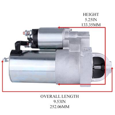 Rareelectrical - New Chevy Mini Starter Compatible With 283 327 350 396 454 Compatible With 153 Tooth Flywheel - Image 2