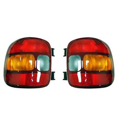 Rareelectrical - New Pair Of Tail Lights Compatible With Gmc Sierra 1500 Stepside 1999-03 Gm2801136 15224277 19169012 - Image 3