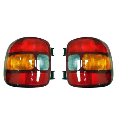 Rareelectrical - New Pair Of Tail Lights Compatible With Gmc Sierra 1500 Stepside 1999-03 Gm2801136 15224277 19169012 - Image 4