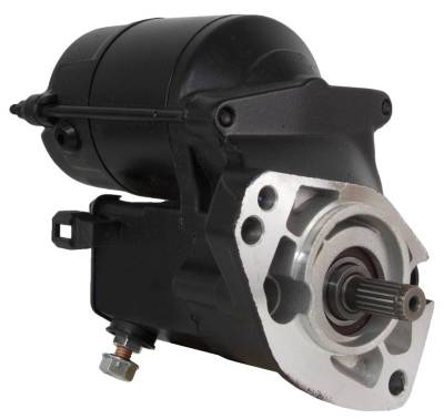 Rareelectrical - New 1.2Kw Black Starter Motor Compatible With Harley Davidson Fxd Fxd35 Fxdbi Fxdc Fxdl 228000-2550 - Image 2