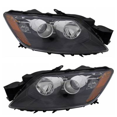 Rareelectrical - New Pair Of Halogen Headlights Compatible With Dodge Avenger R/T Sedan 4 Door 3.6L 2008 2009 2010, - Image 1