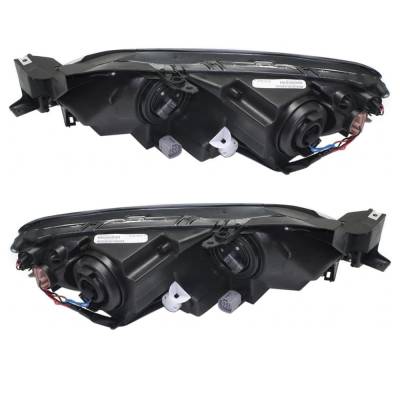 Rareelectrical - New Pair Of Halogen Headlights Compatible With Dodge Avenger R/T Sedan 4 Door 3.6L 2008 2009 2010, - Image 2