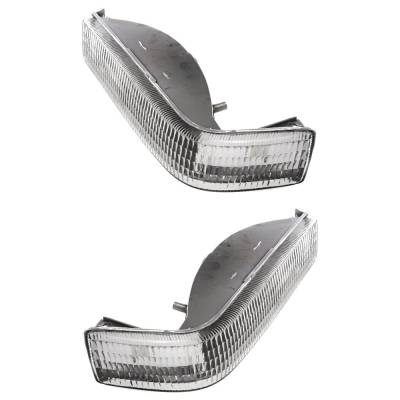 Rareelectrical - New Pair Of Daytime Running Lights Compatible With Jeep Grand Cherokee 4.0L 5.2L 1993 1994 1995 1996 - Image 1