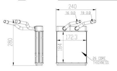 Rareelectrical - New Hvac Heater Core Front Compatible With Ford Econoline 92-96 E-150 Club Wagon E150 F2uz18476a - Image 1