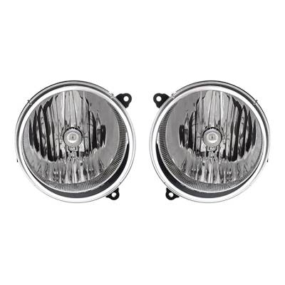 Rareelectrical - New Pair Of Halogen Headlight Compatible With Jeep Liberty Limited Sport 2005-2007 By Part Number - Image 3