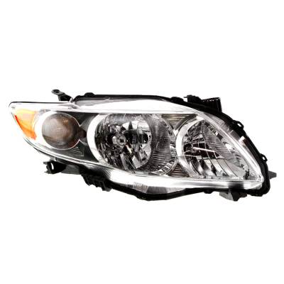 Rareelectrical - New Right Side Headlight Compatible With Toyota Corolla Le Sedan 2009-2010 By Part Number - Image 1