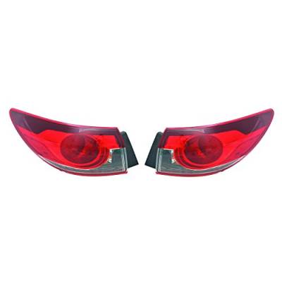 Rareelectrical - New Outer Tail Light Pair Compatible With Mazda 14-15 Gjr951150a Ma2805113 Gjr9-51-150A Ma2804113 - Image 3