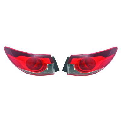 Rareelectrical - New Outer Tail Light Pair Compatible With Mazda 14-15 Gjr951150a Ma2805113 Gjr9-51-150A Ma2804113 - Image 4