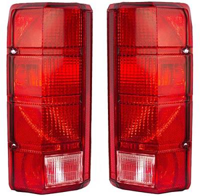 Rareelectrical - New Pair Of Tail Lights Compatible With Ford Bronco 1980-1986 F100 Fo2800103 E4tz 13404 B E4tz13404b - Image 1