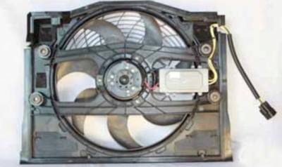 Rareelectrical - New Ac Condenser Fan Assembly Compatible With 2001-2005 Bmw 320I W/ E46 Bod 344-55004-200 - Image 4