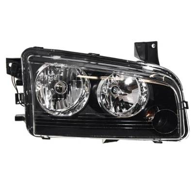 Rareelectrical - New Passenger Side Halogen Headlight Compatible With Dodge Charger Sedan 2007-2010 By Part Number - Image 3