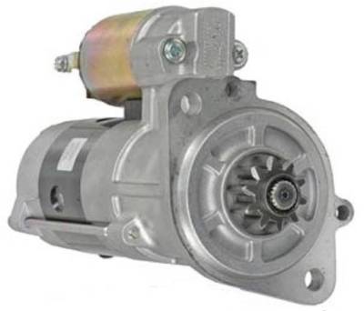 Rareelectrical - New 12V 10T Starter Motor Compatible With Caterpillar Forklift M8t70371 32A66-10600 32A6610600 - Image 1