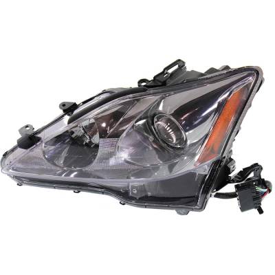 Rareelectrical - New Left Headlights Compatible With Lexus Is250 Is350 2.5L 3.5L 2009 2010 By Part Numbers Lx2518125c - Image 1