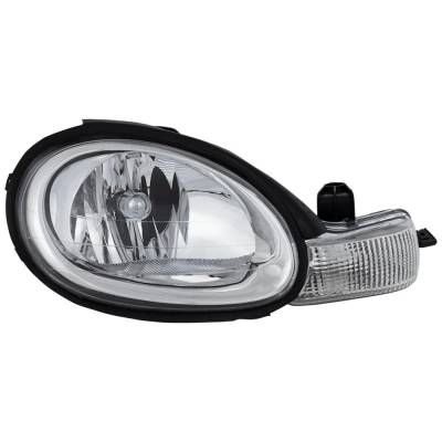 Rareelectrical - New Right Headlights Compatible With Dodge Plymouth Chrysler Neon 2.0L 2000 2001 2002 By Part - Image 1