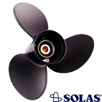 Rareelectrical - New Aluminium Propeller Compatible With Yamaha 4 Stroke 15 Spline 70 2010-2021 By 101136 31200 - Image 2
