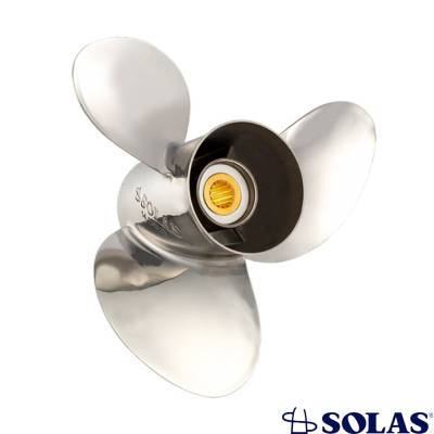 Rareelectrical - New Stainless Steel Propeller Compatible With Yamaha T25 4-Cyc. High Thrust 13 Spline 25 2010-2021 - Image 2
