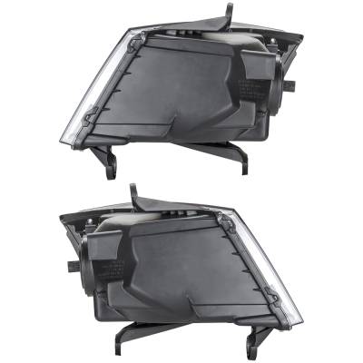 Rareelectrical - New Pair Of Halogen Headlights Compatible With Dodge Grand Caravan C/V Mini Cargo Van 4 Door 3.3L - Image 4