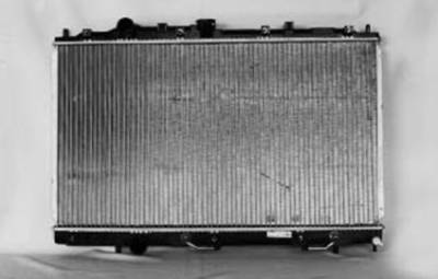 Rareelectrical - New Radiator Assembly Compatible With Mitsubishi 97-02 Mirage 1.5L 1.8L L4 1468Cc 1834Cc 90 Cid 2302 - Image 2