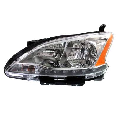 Rareelectrical - New Left Side Halogen Headlight Compatible With Nissan Sentra Sr Sl Sedan 2013-2015 By Part Number - Image 3