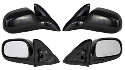 Rareelectrical - New Door Mirror Pair Compatible With Toyota 93-97 Corolla Manual To1321102 To1320102 70503T - Image 3