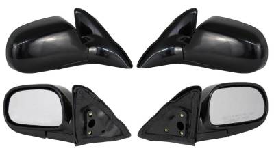 Rareelectrical - New Door Mirror Pair Compatible With Toyota 93-97 Corolla Manual To1321102 To1320102 70503T - Image 4