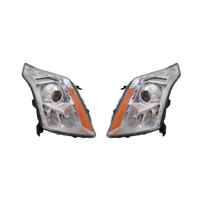 Rareelectrical - New Headlight Pair Fits Cadillac Srx 2014 2015 2016 Gm2503432 23315408 Halogen - Image 1