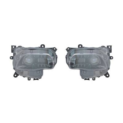 Rareelectrical - New Pair Of Headlights Fits Jeep Cherokee 2014 Halogen Bulb 68102847Ae Ch2503249 - Image 1