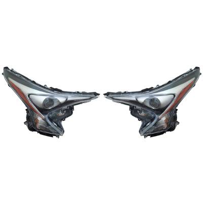 Rareelectrical - New Pair Of Halogen Head Lights Fits Toyota Prius 2016-2018 To2503248 To2502248 - Image 1