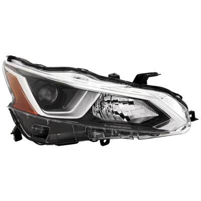 Rareelectrical - New Passenger Side Headlight Compatible With Nissan Altima Sedan 2019 By Part Number 26010-6Ca0a - Image 1