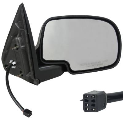 Rareelectrical - New Right Passenger Door Mirror Compatible With Gmc 2002-2006 Yukon Xl 1500 2500 Gm1321251 Gm1321250 - Image 1