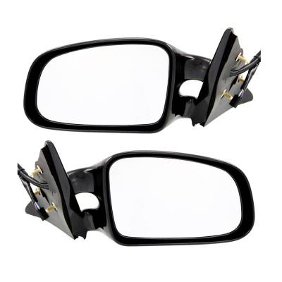 Rareelectrical - New Pair Of Door Mirrors Fits Pontiac Grand Am Gt 1999-2002 22613596 22613597 - Image 1