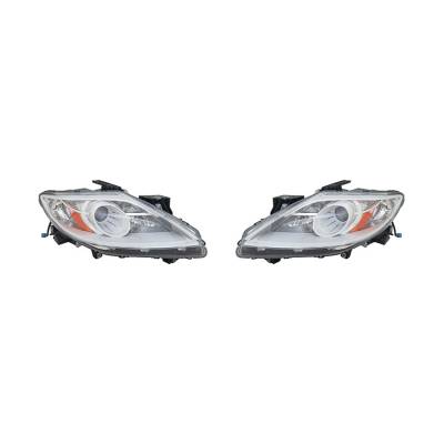 Rareelectrical - New Pair Of Headlights Fits Mazda Cx-9 2010-12 Te69-51-0K0c Te69510k0c Ma2518145 - Image 1