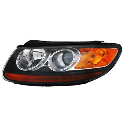 Rareelectrical - New Left Headlight Compatible With Hyundai Santa Fe Gl Sport 2007 By Part Number 92101-0W050 - Image 1