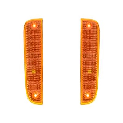 Rareelectrical - New Turn Signal Light Pair Compatible With Jeep Cherokee 1997 1998-2001 55055146 Ch2551118 55055147 - Image 2