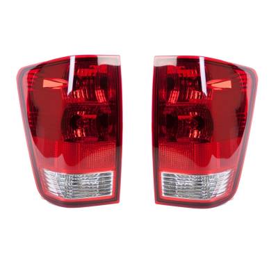 Rareelectrical - New Pair Of Tail Lights Compatible With Nissan Titan With Out Utility Compartment 2004-2013 2014 - Image 3