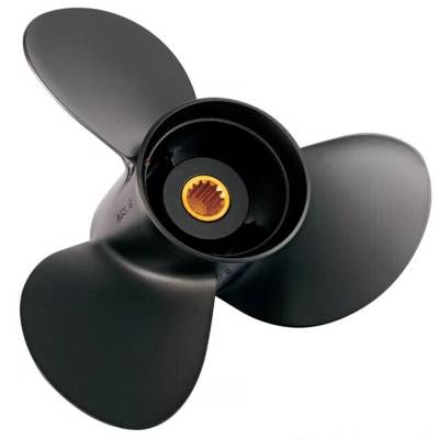 Rareelectrical - New Aluminum Propeller Compatible With Yamaha T25 4-Cyc. High Thrust 13 Spline 25 25-60 Hp For Years - Image 1