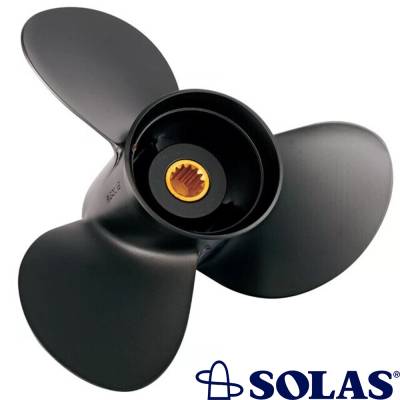 Rareelectrical - New Aluminum Propeller Compatible With Yamaha T25 4-Cyc. High Thrust 13 Spline 25 25-60 Hp For Years - Image 2