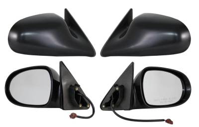 Rareelectrical - New Door Mirror Pair Compatible With Nissan 95-96 200Sx Sentra Power W/O Heat Ni1320110 68511N - Image 2