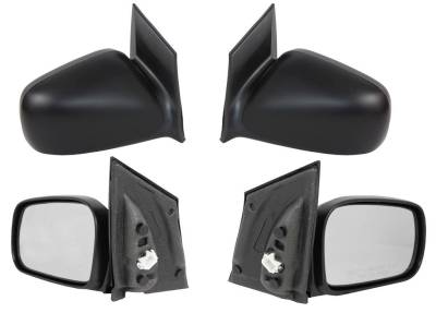 Rareelectrical - New Mirror Set Power Non Heat Compatible With 2006 2007 Honda Civic Coupe 76200-Sva-A11zd - Image 1