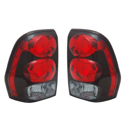 Rareelectrical - New Pair Of Tail Lights Compatible With Chevrolet Trailblazer 2002-2007 2008 2009 By Part Numbers - Image 2