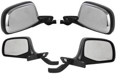 Rareelectrical - New Door Mirror Pair Compatible With Ford 92-97 Bronco Ranger Paddle Design Fd25r 61034F 61033F - Image 1