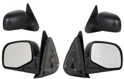 Rareelectrical - New Door Mirror Pair Compatible With Ford 98-05 Ranger Fo1321165 Fo1320165 Fd34r Fd34l Manual - Image 1