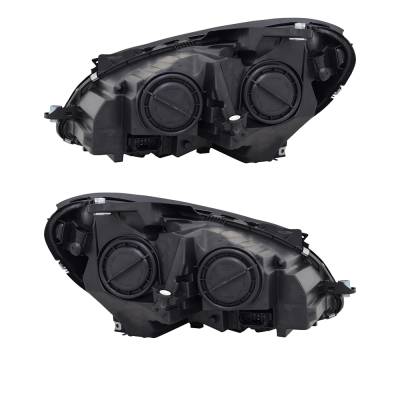 Rareelectrical - New Pair Of Headlights Compatible With Mercedes-Benz C250 Base Coupe 2012 2013 2014 2015 By Part - Image 1