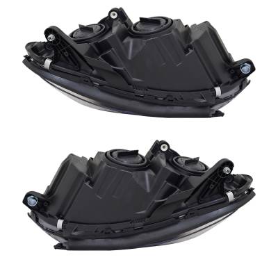 Rareelectrical - New Pair Of Headlights Compatible With Mercedes-Benz C250 Base Coupe 2012 2013 2014 2015 By Part - Image 2