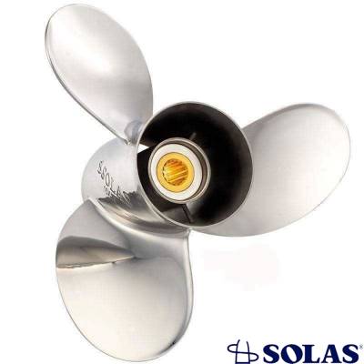 Rareelectrical - New Stainless Steel Propeller Compatible With Yamaha 2 Stroke 15 Spline 175 130-300 Hp For Years - Image 1