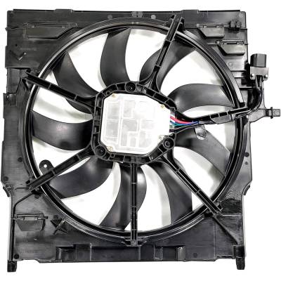 Rareelectrical - New Dual Radiator And Condenser Fan Compatible With Bmw X5 Sdrive35i Sport Utility 3.0L L6 2979Cc - Image 1
