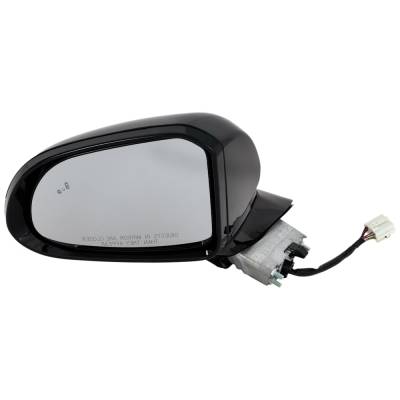 Rareelectrical - New Left Mirror Compatible With Hyundai Santa Fe 2.0L 2.4L 2019-2019 By Part Numbers Hy1320264 - Image 1