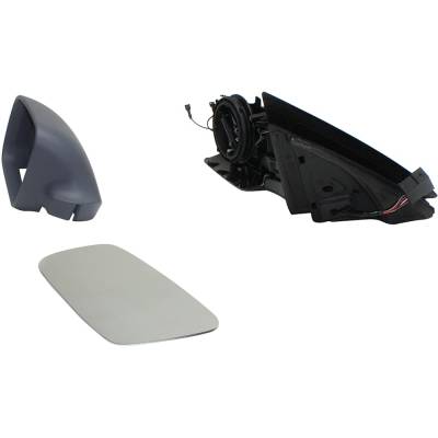 Rareelectrical - New Left Mirror Compatible With Audi A6 Quattro A6 S6 2000 2001 2002 2003 By Part Numbers Au1320110 - Image 1