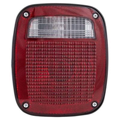 Rareelectrical - New Right Tail Lights Compatible With Jeep Wrangler 2.5L 4.0L 1991 1992 1993 1994 1995 1997 By Part - Image 1